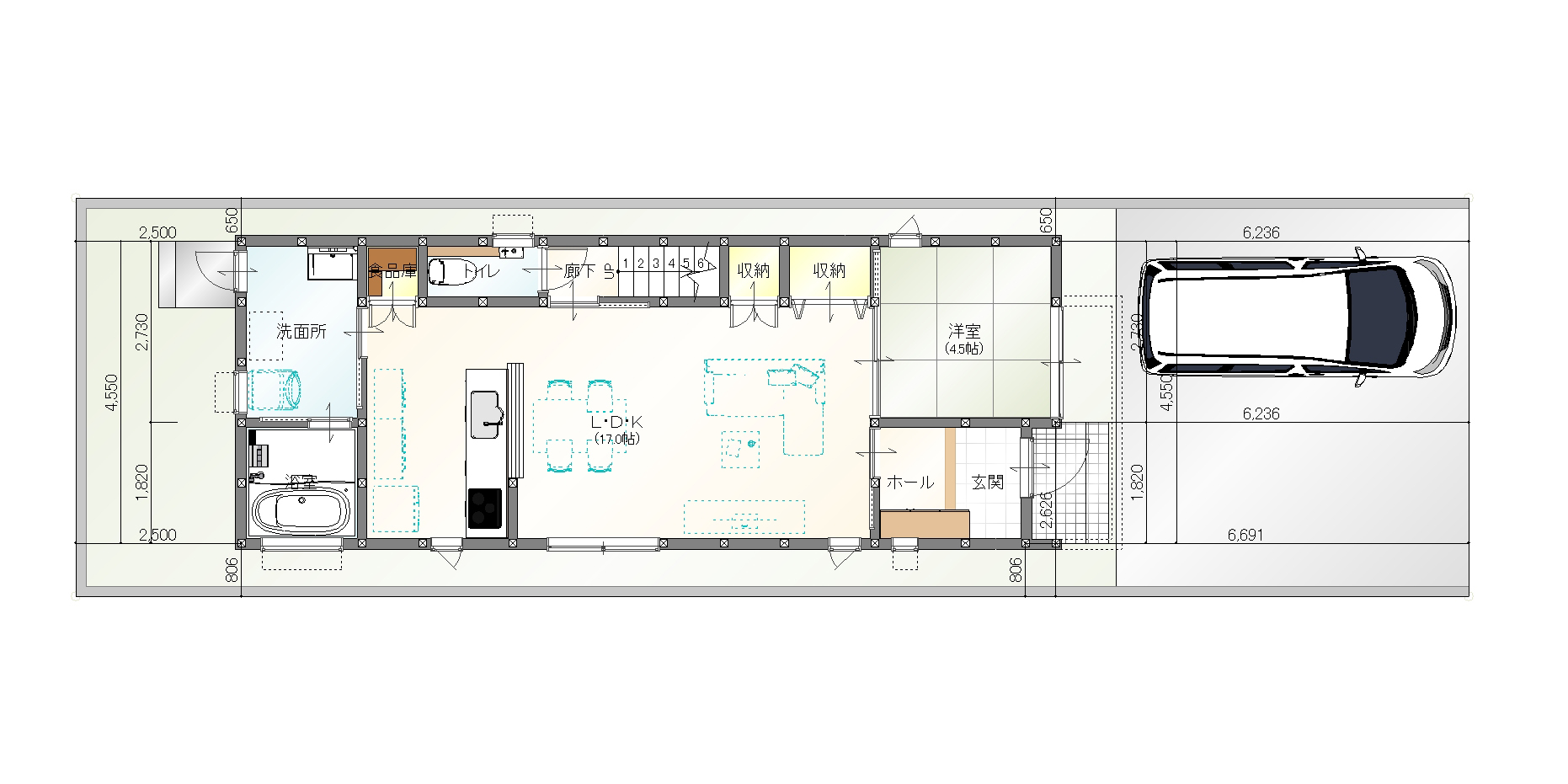 宮浦4丁目分譲住宅C　3,150万円